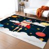 BOWESI Runner Rugs 2x4ft, Cartoon Rocket Lift Off Kids Rugs, Cute Space Exploration Nursery Classroom Rug, Prevent Floor Scratches for Decor Teen Boys Room Floor Lounge Nursery School view 1