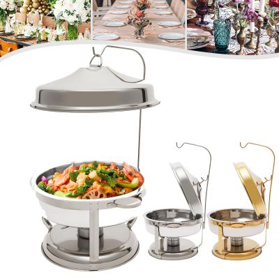 9.5qt High-Capacity Stainless Steel Chafing Dishes with Top Lid,Insulated Container for Ice Drinks,Buffet Servers and Warmers,Suitable for Family Gathering,Banquet,Wedding for Warm Food&Ice