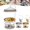 9.5qt High-Capacity Stainless Steel Chafing Dishes with Top Lid,Insulated Container for Ice Drinks,Buffet Servers and Warmers,Suitable for Family Gathering,Banquet,Wedding for Warm Food&Ice view 1