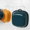 Thickened six-piece storage double-layer drain basket kitchen multi-functional fruit washing vegetable basket drain basket view 3