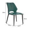 KAMPCO Modern PU Leather Dining Chairs for Kitchen Dining Living Room Chairs, Leisure Side Chairs with Black Metal Legs view 2