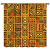 Abstract Ethnic Curtains, African Style Geometric Pattern Rod Pocket Blackout Window Treatments for Living Room Bedroom Decor 42x54 Inch view 1