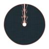 Christmas Tree Skirt 48" Clan Rose Hunting Tartan Linen Xmas Tree Skirt for Holiday Party Christmas Tree Mat Decorations Indoor Outdoor view 1