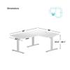 Standing Desk: FLT-05, DT-3030-WW, DT-4830-WW, DA-10-Black view 2