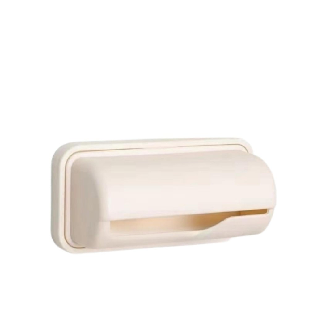 2pcs Kitchen Garbage Bag Organizer - Removable Plastic Bag Creative Wall Boxes (white)