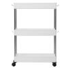QANYEGN Storage Cart, Multilayer Slim Storage Cart, Mobile Sheing it for Kitchen Bathroom Ladry(3 Tiers) view 1