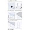 QANYEGN Storage Cart, Multilayer Slim Storage Cart, Mobile Sheing it for Kitchen Bathroom Ladry(3 Tiers) view 4