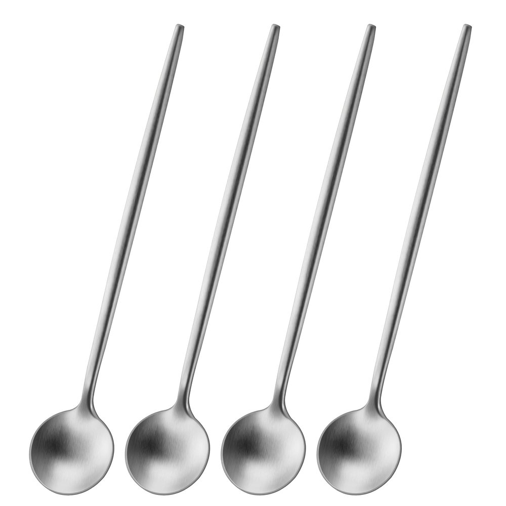 DEHOV 6.7 Inches Coffee Spoons Set,4 Pieces Stainless Steel 18/10 Iced Tea Spoon,Long Handle Coffee Stirring Spoons,Durable Teaspoons,Dishwasher Safe Tea Spoon For Dessert