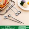 DEHOV 6.7 Inches Coffee Spoons Set,4 Pieces Stainless Steel 18/10 Iced Tea Spoon,Long Handle Coffee Stirring Spoons,Durable Teaspoons,Dishwasher Safe Tea Spoon For Dessert view 3