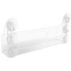 DOITOOL Suction Cup Refrigerator Organizer Rack Acrylic Refrigerator Storage Shelf Suction Cup Refrigerator Can Rack for Refrigerator to Hold Oils, Jars, and More (5 Beverage Rack) view 1