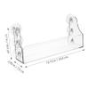 DOITOOL Suction Cup Refrigerator Organizer Rack Acrylic Refrigerator Storage Shelf Suction Cup Refrigerator Can Rack for Refrigerator to Hold Oils, Jars, and More (5 Beverage Rack) view 2