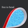 (19.7 47.2 86.6 137.8 Inches 1.2" Wide X 1/2" Tall) Collapsible Shower Threshold Water Guards, Bendable Stopper Barrier For Sink Bathroom. Self-Adhesive Barrier Splash Guard Grey, Red, White ( Color : view 3