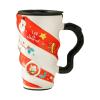 400ml/13.5oz Christmas spiral patterned ceramic mug cartoon creative large capacity coffee cup for office home-A color box packaging-401-500ml view 1