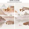 Classical Landscape Painting Square Table, Ink Style, Elastic Edge, Suitable for Catering and Kitchen, Fit for 62"x62" Square Table view 3