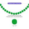 MECCANIXITY 4Pcs Felt Ball Garland Light Green Pom Pom Garland Handing Balls 8.2 Feet Long 24 Balls Party Banner Decor for Christmas Birthday Party Decoration view 2