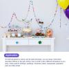 MECCANIXITY 4Pcs Felt Ball Garland Light Green Pom Pom Garland Handing Balls 8.2 Feet Long 24 Balls Party Banner Decor for Christmas Birthday Party Decoration view 4