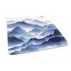 Classical Landscape Painting Square Table, Ink Style, Elastic Edge, Suitable for Table Decoration, Buffet and Camping, Fit for 44"x44" Square Table view 2