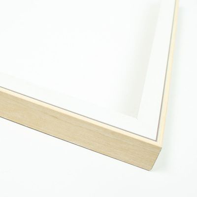 14x10 Frame White & Wood Tones Solid Wood Shadow Box Width 0.875 Inches | Interior Frame Depth 1 Inches | Anwen Contemporary Photo Frame Complete with UV Acrylic, Foam Board Backing & Hanging Hardware