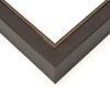 14x40 Frame Brown & Gold Solid Wood Shadow Box Width 1.25 Inches | Interior Frame Depth 1 Inches | Tristan Contemporary Photo Frame Complete with UV Acrylic, Backing & Hanging Hardware view 2