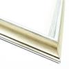 10x7 Frame Silver Solid Wood Picture Frame Width 1.375 Inches | Interior Frame Depth 0.75 Inches | Iliana Traditional Photo Frame Complete with UV Acrylic, Foam Board Backing & Hanging Hardware view 1