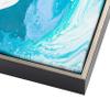 CustomPictureFrames 13x29 Silver Picture Frames, Solid Wood Floater Frame, Ryder Contemporary Floating Canvas Frame for Canvas Art, Paintings & Photos, Includes Clips & Hanging Hardware view 3