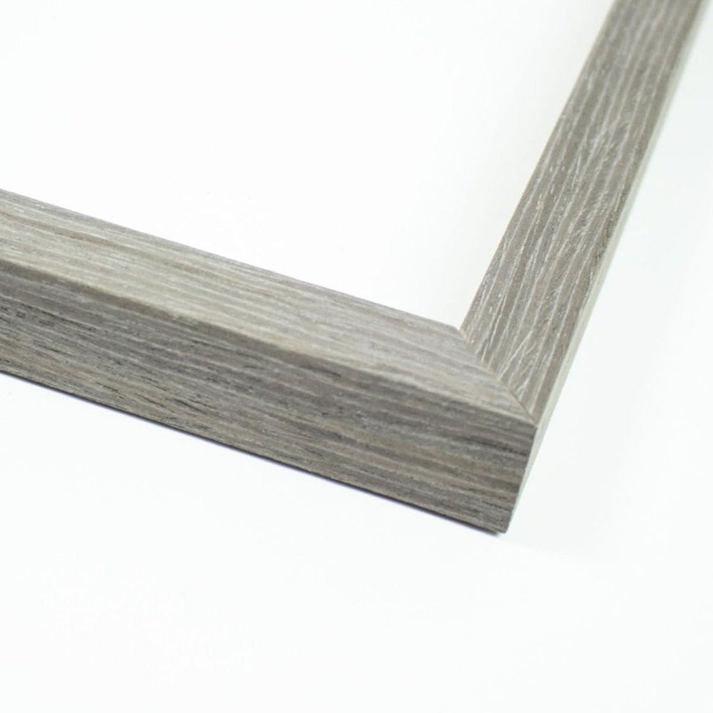 10x10 Frame Grey Solid Wood Shadow Box Width 0.875 Inches | Interior Frame Depth 1 Inches | Brennon Rustic Photo Frame Complete with UV Acrylic, Foam Board Backing & Hanging Hardware
