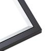10x15 Frame Black & Silver Solid Wood Picture Frame Width 1.25 Inches | Interior Depth 0.75 Inches | Carter Contemporary Photo Frame Complete with UV Acrylic, Foam Board Backing & Hanging Hardware view 2