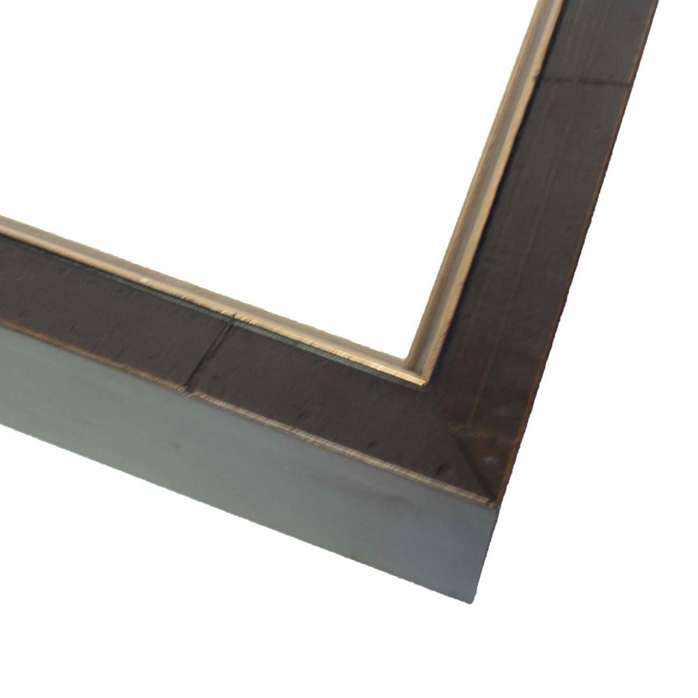 11x14 Frame Brown & Gold Solid Wood Shadow Box Width 1.25 Inches | Interior Frame Depth 2 Inches | Theon Contemporary Photo Frame Complete with UV Acrylic, Backing & Hanging Hardware