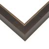 11x14 Frame Brown & Gold Solid Wood Shadow Box Width 1.25 Inches | Interior Frame Depth 2 Inches | Theon Contemporary Photo Frame Complete with UV Acrylic, Backing & Hanging Hardware view 2