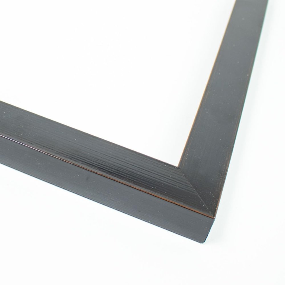 11x11 Frame Black Solid Wood Picture Frame Width 1.25 Inches | Interior Frame Depth 0.75 Inches | Anders Contemporary Photo Frame Complete with UV Acrylic, Foam Board Backing & Hanging Hardware