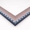10x20 Frame Blue & Red & White Solid Wood Picture Frame Width 2.25 Inches | Interior Depth 0.5 Inches | Americana Farmhouse Photo Frame Complete with UV Acrylic, Foam Board Backing & Hanging Hardware view 2