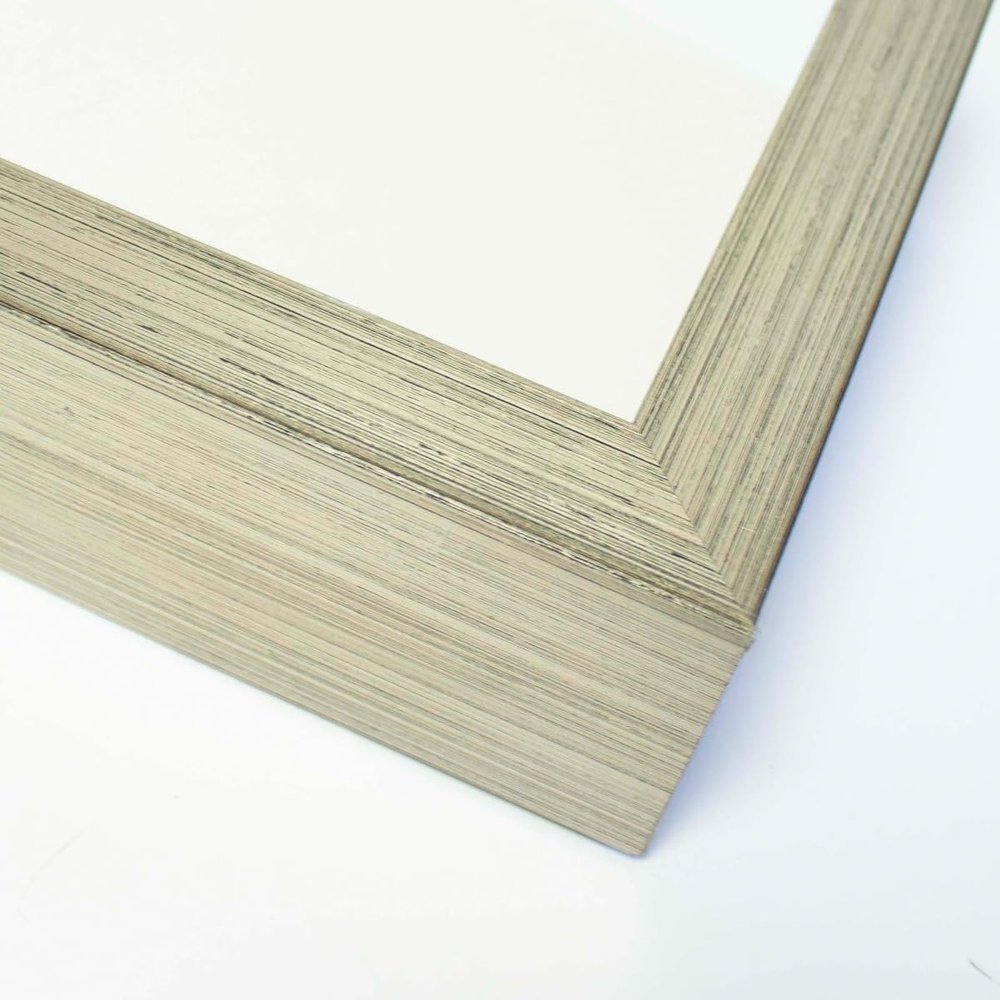 24x42 Frame Silver Solid Wood Shadow Box Width 1 Inches | Interior Frame Depth 2 Inches | Elsie Contemporary Photo Frame Complete with UV Acrylic, Foam Board Backing & Hanging Hardware