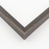 10x15 Frame Black & Silver Solid Wood Picture Frame Width 0.75 Inches | Interior Depth 0.75 Inches | Calvin Contemporary Photo Frame Complete with UV Acrylic, Foam Board Backing & Hanging Hardware view 2