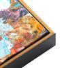 CustomPictureFrames.com 19x37 Canvas Frame Gold Solid Wood Floater Frame Width 1 Inches | Interior Frame Depth 1 Inches | Oro Contemporary Canvas Frame Complete with Canvas Clips & Hanging Hardware view 1