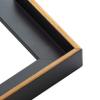 CustomPictureFrames.com 19x37 Canvas Frame Gold Solid Wood Floater Frame Width 1 Inches | Interior Frame Depth 1 Inches | Oro Contemporary Canvas Frame Complete with Canvas Clips & Hanging Hardware view 2