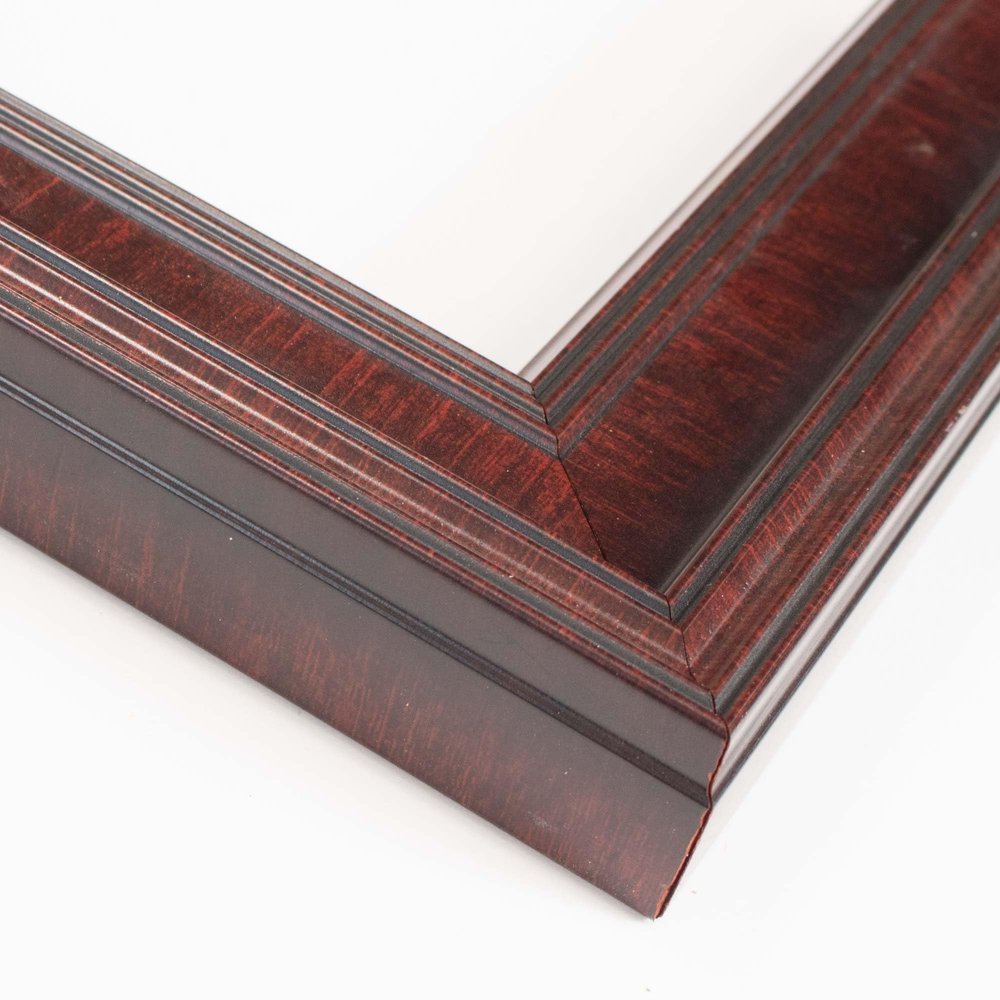 11x17 Frame Brown Solid Wood Picture Frame Width 2 Inches | Interior Frame Depth 0.5 Inches | Denton Traditional Photo Frame Complete with UV Acrylic, Foam Board Backing & Hanging Hardware