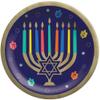 Hanukkah Joy Multicolor Disposable Paper Plates - 10" (Pack of 20) | Festive, Vibrant, Sturdy & Eco-Friendly - Perfect for Holiday Gatherings and Family Celebrations view 1