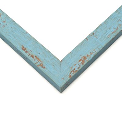 10x29 Frame Blue Solid Wood Picture Frame Width 1.125 Inches | Interior Depth 0.5 Inches | Mangrove Bohemian Photo Frame Complete with UV Acrylic, Foam Board Backing & Hanging Hardware