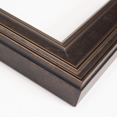 10x10 Frame Gold Solid Wood Picture Frame Width 2 Inches | Interior Frame Depth 0.5 Inches | Declan Traditional Photo Frame Complete with UV Acrylic, Foam Board Backing & Hanging Hardware
