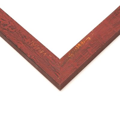 10x14 Frame Red Solid Wood Picture Frame Width 1.125 Inches | Interior Depth 0.5 Inches | Lobster Bohemian Photo Frame Complete with UV Acrylic, Foam Board Backing & Hanging Hardware