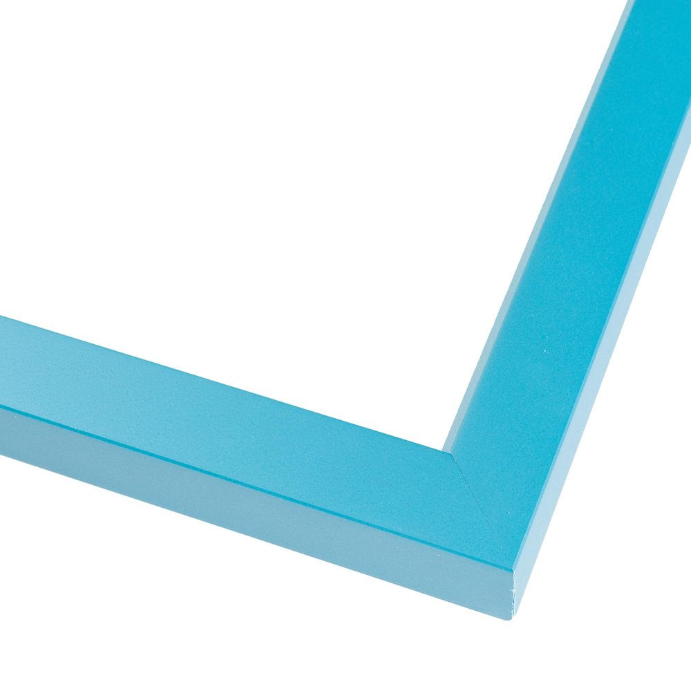 10x11 Frame Blue Aquamarine Solid Wood Picture Frame Width 1 Inches | Interior Frame Depth 0.5 Inches | Aero Bohemian Photo Frame Complete with UV Acrylic, Foam Board Backing & Hanging Hardware