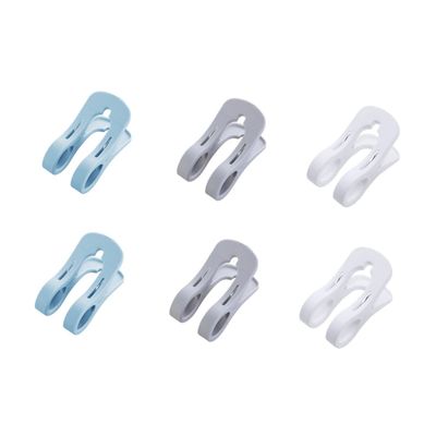 SOESFOUFU 6pcs Quilt Pins Windproof Clip Plastic Clothespins Laundry Clips for Quilt Hangers