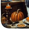Caroline's Treasures DAC1778DDM Havanese Fall Kitchen Pumpkins Dish Drying Mat Absorbent Dish Drying Mat Pad for Kitchen Counter Dish Drainer Mat for Countertop, 14 x 21", Multicolor view 4