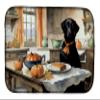 Caroline's Treasures DAC1787DDM Black Lab Fall Kitchen Pumpkins Dish Drying Mat Absorbent Dish Drying Mat Pad for Kitchen Counter Dish Drainer Mat for Countertop, 14 x 21", Multicolor view 1