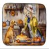 Caroline's Treasures DAC1791DDM Yellow Lab Fall Kitchen Pumpkins Dish Drying Mat Absorbent Dish Drying Mat Pad for Kitchen Counter Dish Drainer Mat for Countertop, 14 x 21", Multicolor view 1