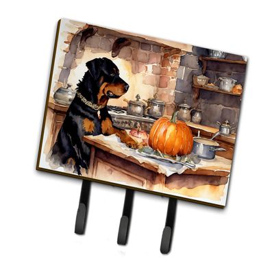 Caroline's Treasures Fall Kitchen Pumpkin Pie Leash or Key Holder, Triple Hook, Rottweiler 1805