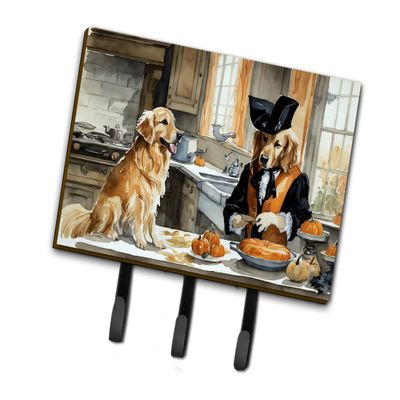 Caroline's Treasures Fall Kitchen Pumpkin Pie Leash or Key Holder, Triple Hook, Golden Retriever 1776