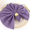 50 pcs 20-Inch Violet Amethyst Polyester Table Napkins Reusable Washable Wedding Party Dinner Linens Tableware Supplies view 3