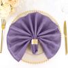 50 pcs 20-Inch Violet Amethyst Polyester Table Napkins Reusable Washable Wedding Party Dinner Linens Tableware Supplies view 4