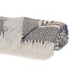 HomeRoots Parkland Collection Transitional Stripes Gray Rectangle 50" x 60" Throw view 3